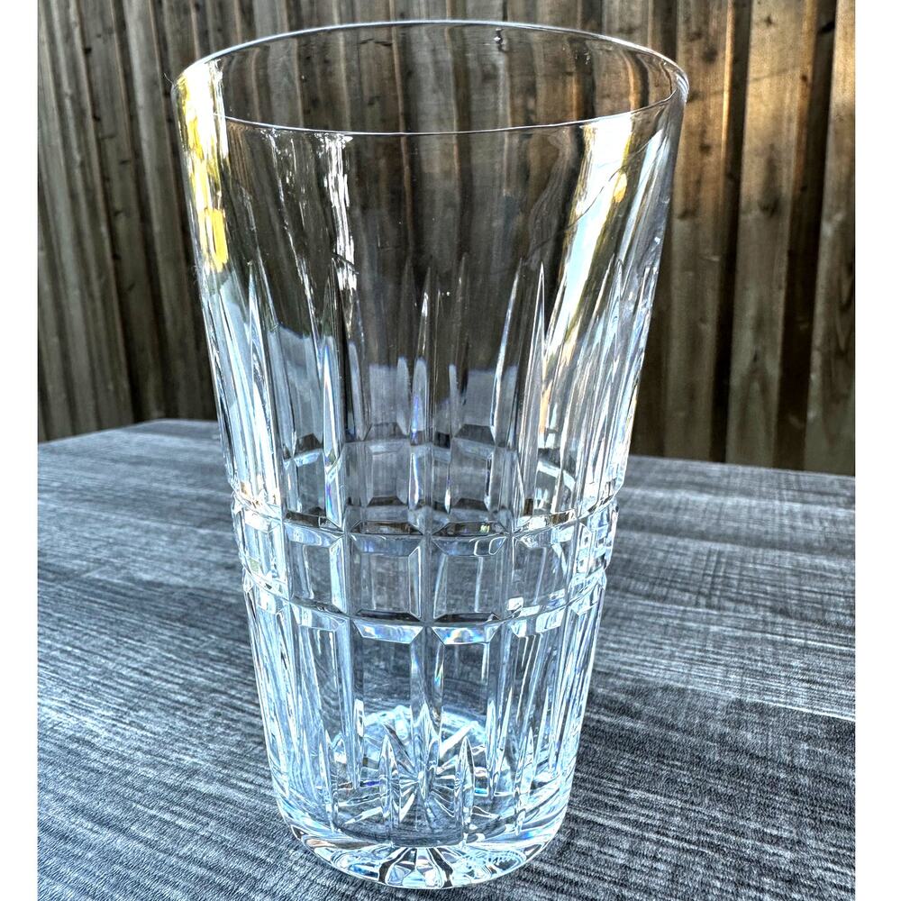 Waterford GLENMORE Signed Cut Crystal 10 oz FLAT Tumble 5" Glass-Excellent